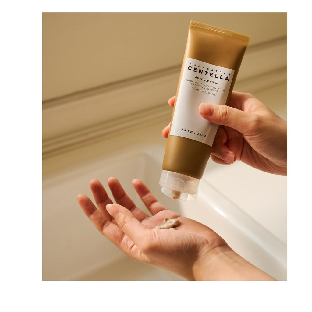 SKIN1004 Madagascar Centella Ampoule Foam Cleanser | Gentle Hydrating Face Wash, 125 ml