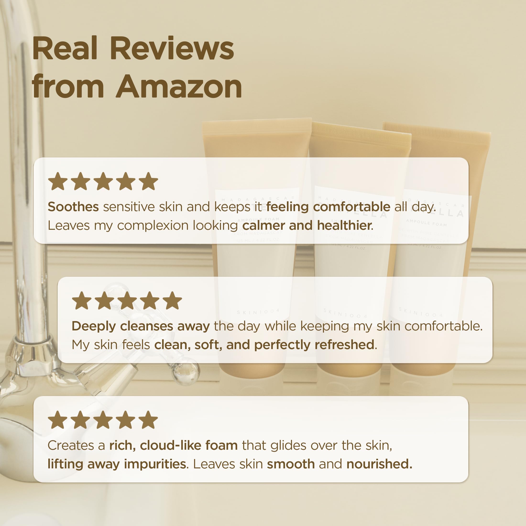 SKIN1004 Madagascar Centella Ampoule Foam Cleanser | Gentle Hydrating Face Wash, 125 ml