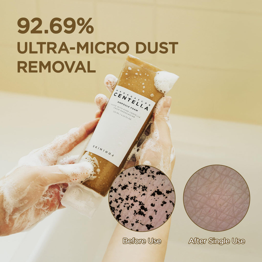 SKIN1004 Madagascar Centella Ampoule Foam Cleanser | Gentle Hydrating Face Wash, 125 ml